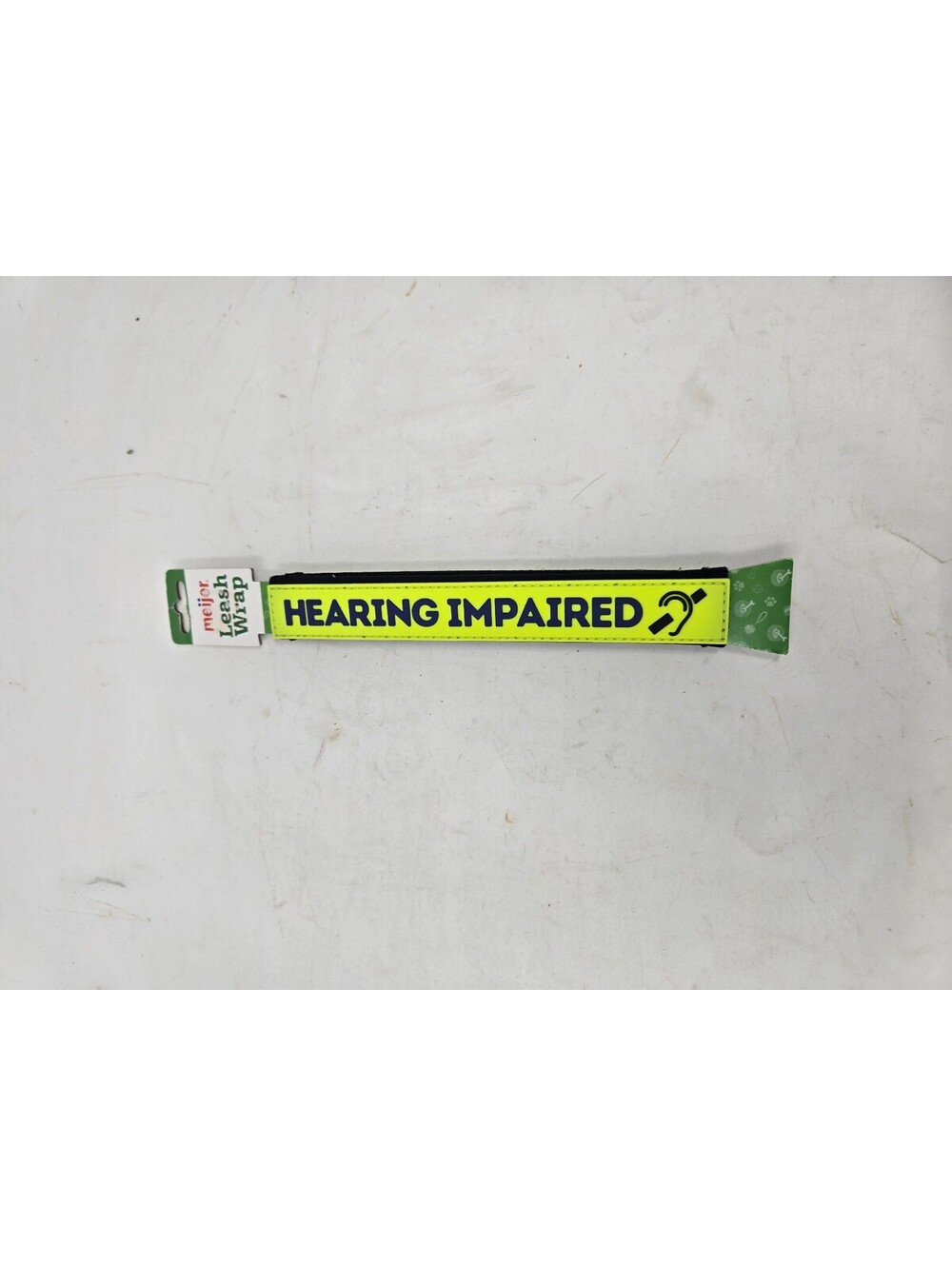 Meijer Yellow Hearing Impaired LEASH Wrap